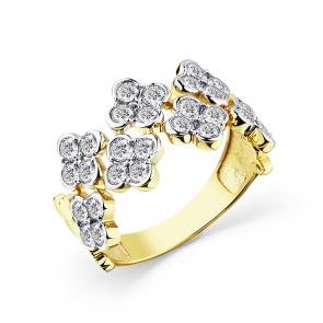 Кольцо из лимонного золота Мастер Бриллиант с бриллиантом 06M1-308684-00-00 фото