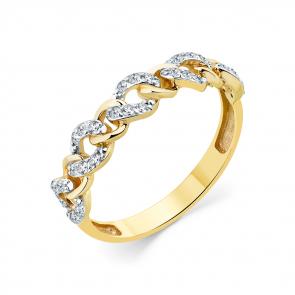 Кольцо из лимонного золота Мастер Бриллиант с бриллиантом 06M1-309013-00-00 фото