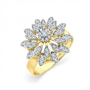 Кольцо из лимонного золота Мастер Бриллиант с бриллиантом 06M1-309053-00-00 фото