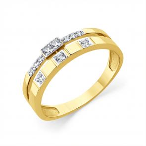 Кольцо из лимонного золота Мастер Бриллиант с бриллиантом 06M1-309213-70-00 фото