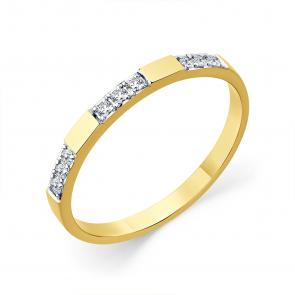 Кольцо из лимонного золота Мастер Бриллиант с бриллиантом 06M1-309218-00-00 фото