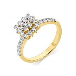 Кольцо из лимонного золота Мастер Бриллиант с бриллиантом 06M1-309320-00-00 фото