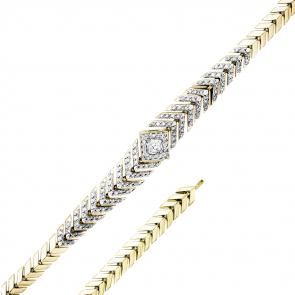 Браслет из лимонного золота Мастер Бриллиант с бриллиантом 06M10-320360-00-00 фото