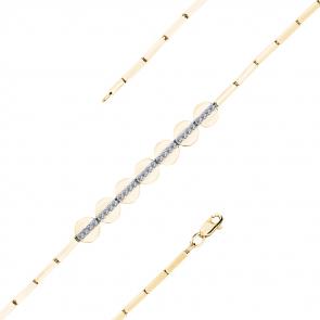 Браслет из лимонного золота Мастер Бриллиант с бриллиантом 06M10-320395-00-00 фото