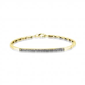 Браслет из лимонного золота Мастер Бриллиант с бриллиантом 06M10-348 фото