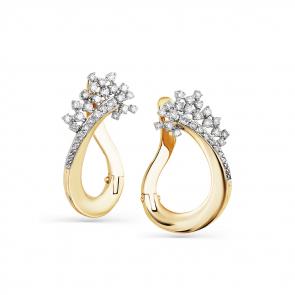 Серьги из лимонного золота Мастер Бриллиант с бриллиантом 06M2-307931-00-00 фото