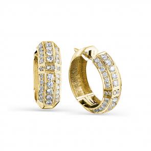 Серьги из лимонного золота Мастер Бриллиант с бриллиантом 06M2-308278-00-00 фото