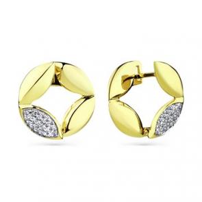 Серьги из лимонного золота Мастер Бриллиант с бриллиантом 06M2-308504-00-00 фото