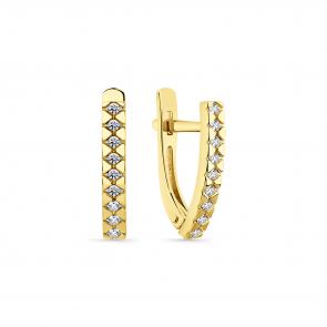 Серьги из лимонного золота Мастер Бриллиант с бриллиантом 06M2-309223-00-70 фото