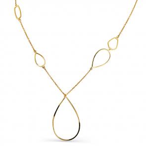 Колье из лимонного золота Мастер Бриллиант с чёрным бриллиантом 06M6-350-48 фото