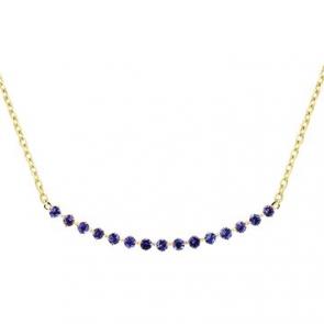 Колье из лимонного золота Мастер Бриллиант с танзанитом 06M6-360473-00-31 фото