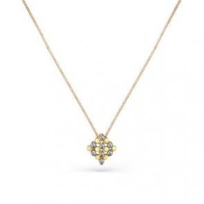 Колье из лимонного золота Мастер Бриллиант с бриллиантом 06M6-360480-00-00 фото