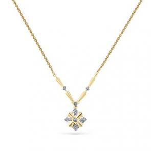 Колье из лимонного золота Мастер Бриллиант с бриллиантом 06M6-360509-00-00 фото