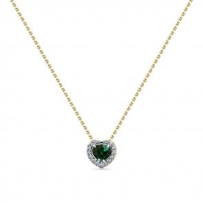 Колье из лимонного золота Мастер Бриллиант с бриллиантом и турмалином 06M6-360607-01-60 фото