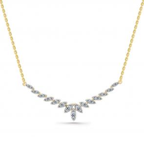 Колье из лимонного золота Мастер Бриллиант с бриллиантом 06M6-360695-00-00 фото