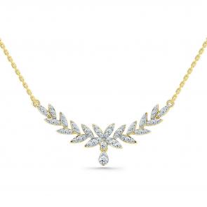 Колье из лимонного золота Мастер Бриллиант с бриллиантом 06M6-360728-00-00 фото