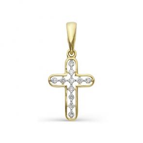 Подвеска из лимонного золота Мастер Бриллиант с бриллиантом 06M8-262 фото