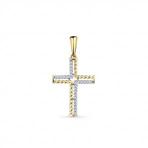 Подвеска из лимонного золота Мастер Бриллиант с бриллиантом 06M8-380442-00-00 фото