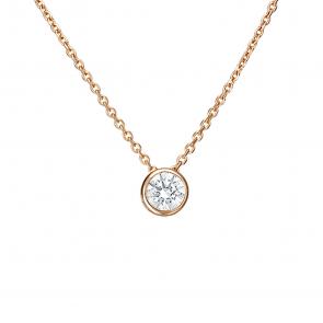 Золотое колье Platina с фианитом 07-0085-00-401-1110 фото