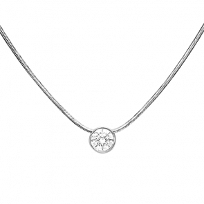 Колье из белого золота Platina с фианитом 07-0088-00-401-1120-03 фото