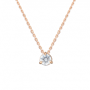 Золотое колье Platina с фианитом 07-0103-00-501-1110-38 фото