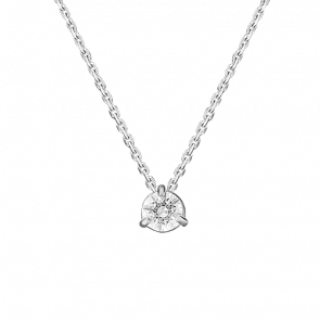 Колье из белого золота Platina с фианитом 07-0104-00-501-1120-38 фото