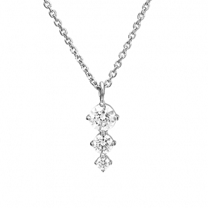 Колье из белого золота Platina с фианитом 07-0137-00-501-1120-38 фото