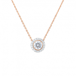 Золотое колье Platina с фианитом 07-0171-00-401-1110 фото