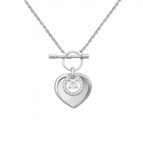 Колье из белого золота Platina с фианитом 07-0233-00-501-1120-38 фото