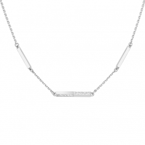 Колье из белого золота Platina с фианитом 07-0259-00-401-1120 фото