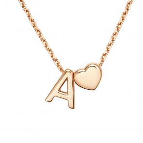 Золотое колье-буква А Platina 07-0279-А-000-1110 фото