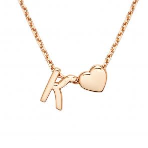 Золотое колье-буква К Platina 07-0279-К-000-1110 фото