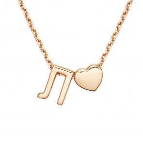 Золотое колье-буква Л Platina 07-0279-Л-000-1110 фото