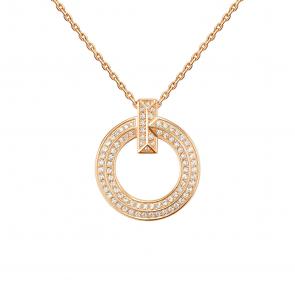 Золотое колье Platina с фианитом 07-0281-00-401-1110 фото