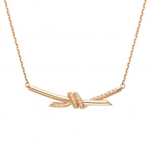 Золотое колье Platina с фианитом 07-0286-00-401-1110 фото