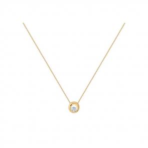 Золотое колье SOKOLOV с фианитом 070252 фото