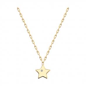 Золотое колье SOKOLOV с фианитом 070497 фото