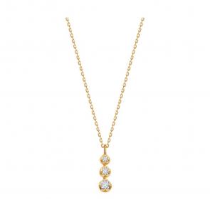 Золотое колье SOKOLOV с фианитом 070630 фото