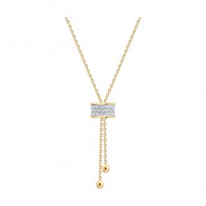 : Колье из золота с фианитами 070722 фото