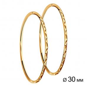 Золотые серьги Золотые узоры 08-0219-05 фото