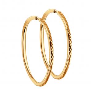 Золотые серьги Золотые узоры 08-0221-03 фото