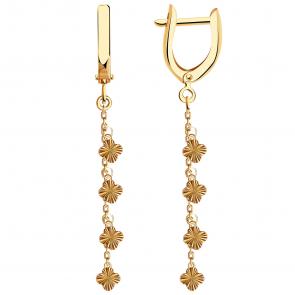 Золотые серьги Золотые узоры 08-62-0301-00 фото