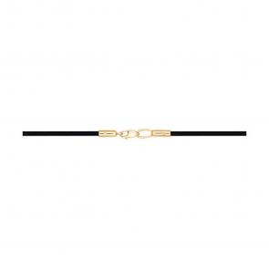 Кожаный шнурок с замком из золота SOKOLOV 080057 фото