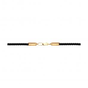 Текстильный шнурок с замком из золота SOKOLOV 080074 фото