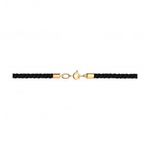 Текстильный шнурок с замком из золота SOKOLOV 080317 фото