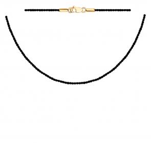 Текстильный шнурок с замком из золота ТД Эстет 0РЛ010722-2 фото