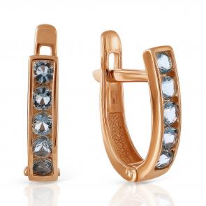 Золотые серьги TALANT с фианитом 10-00-0009-28065 фото