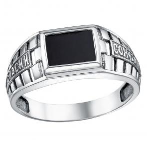 Кольцо из черненого серебра Высоковы 585 с ониксом 10-000743-115200 фото