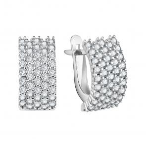 Серебряные серьги TALANT с фианитом 10-72-0001-10734 фото