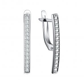 Серебряные серьги TALANT с фианитом 10-72-0001-11774 фото